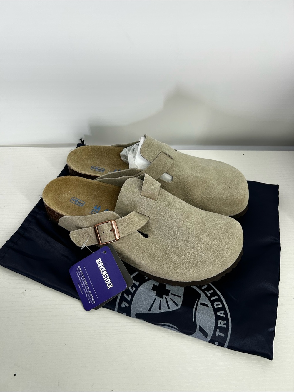 Birkenstock Boston Taupe Clogs size 44 men’s 11 M